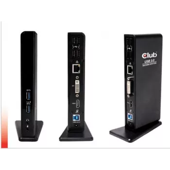 CLUB3D USB Gen1 Type A Dual Display (HDMI ir DVI) DisplayLink™ Dockinė stotelė