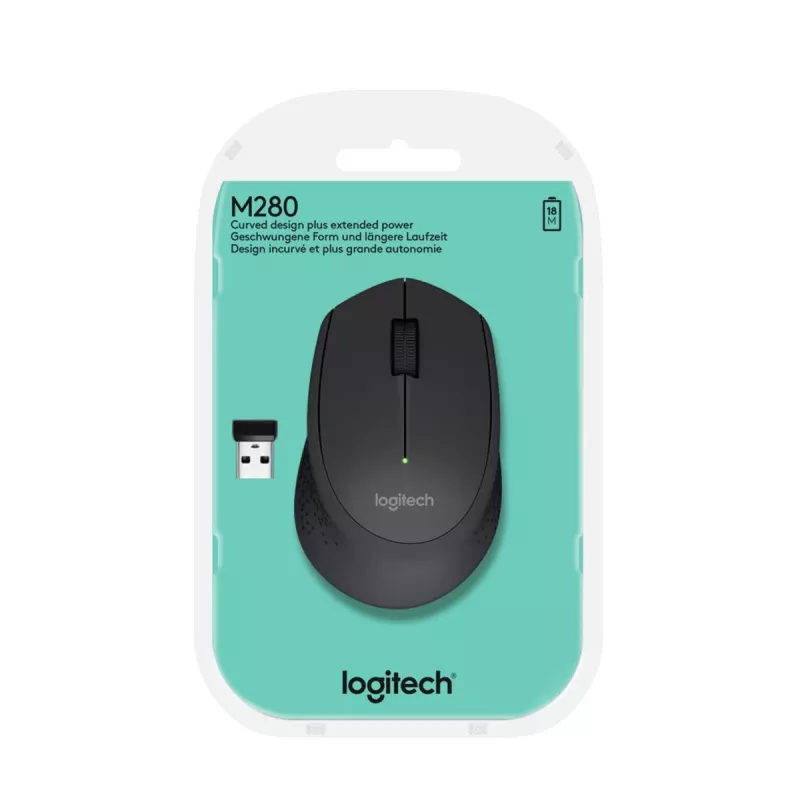 LOGITECH belaidė pelė M280 juoda 2.4GHz