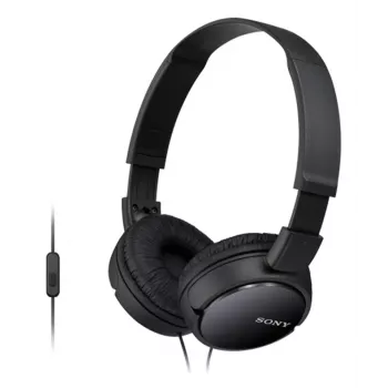 Sony MDR-ZX110AP ausinės, laidinės, 12–22000 Hz, su mikrofonu, juodos