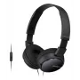 Sony MDR-ZX110AP ausinės, laidinės, 12–22000 Hz, su mikrofonu, juodos