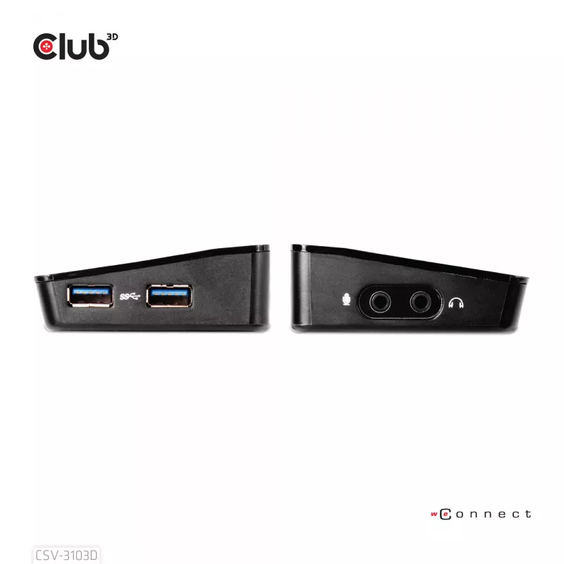 CLUB3D CSV-3103D Universal USB 3.1 Gen 1 UHD 4K Dockinė stotelė su DisplayLink™