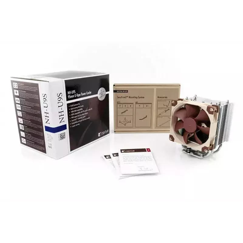 Aušintuvas CPU Noctua NH-U9S — 92 mm ventiliatorius, 95×68×125 mm radiatorius, 2000 RPM, 78,9 m³/h oro srautas