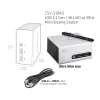 CLUB3D USB 3.2 Gen 1 Mini dokavimo stotelė, 4K UHD 30Hz, itin plonas dizainas