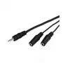 Garso kabelis Goobay AVK 317-020 0,2 m 3,5 mm 2 x 3,5 mm juodas