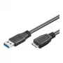 USB laidas Goobay 1 m USB 3.0 A / Micro-B juodas