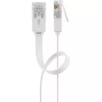 Tinklo kabelis Goobay 93357 RJ-45 Cat5e 0,5 m Baltas