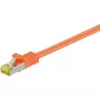 Patch laidas Cat 6A S/FTP (PiMF) Goobay, Cat7 žaliava, 500 MHz, RJ45–RJ45, auksuoti kontaktai, 2 m, oranžinis
