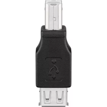 Goobay USB 2.0 laidas, USB B (vyriškas) į USB A (moteriškas), juodas
