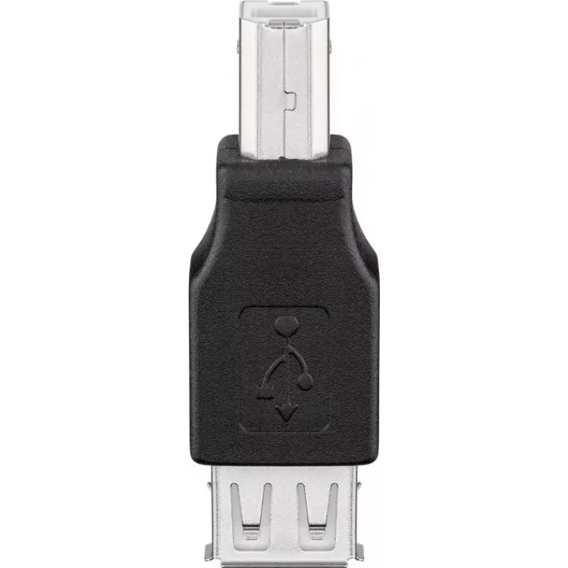 Goobay USB 2.0 laidas, USB B (vyriškas) į USB A (moteriškas), juodas