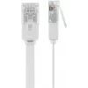 Goobay 95155 tinklo kabelis Cat6 U/UTP (UTP) baltas, 7 m, RJ-45 auksuoti kontaktai