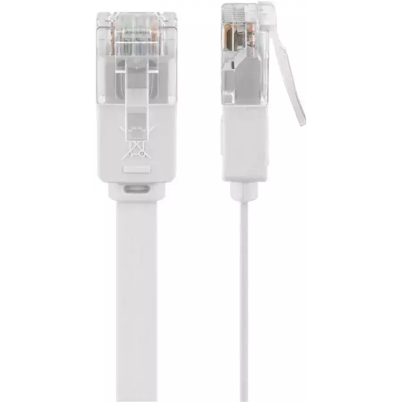 Goobay 95155 tinklo kabelis Cat6 U/UTP (UTP) baltas, 7 m, RJ-45 auksuoti kontaktai