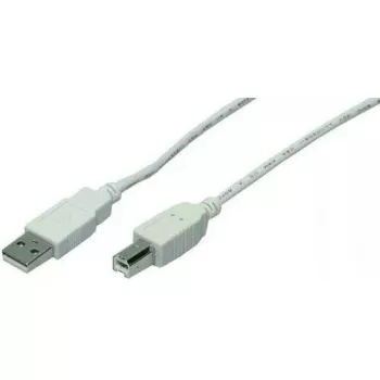 USB kabelis LogiLink 5m USB 2.0 USB A – Mini-USB B pilkas