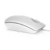 DELL MS116 – Laidinė pelė, balta, ambidekstrinė, optinė, USB-A, 1000 DPI
