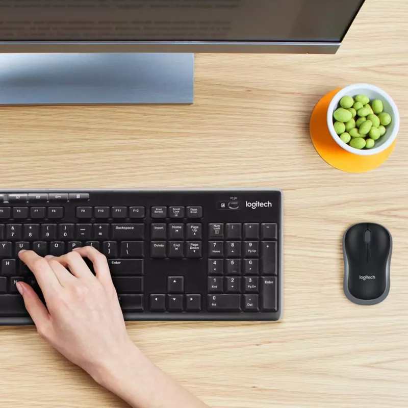 LOGITECH Wireless Desktop MK270 - belaidė klaviatūra ir pelė, QWERTY US/International
