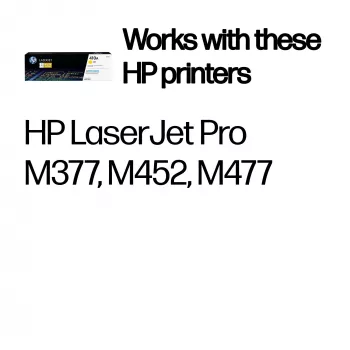 Kasetė HP CF412A M452DN 2300 puslapių Geltona