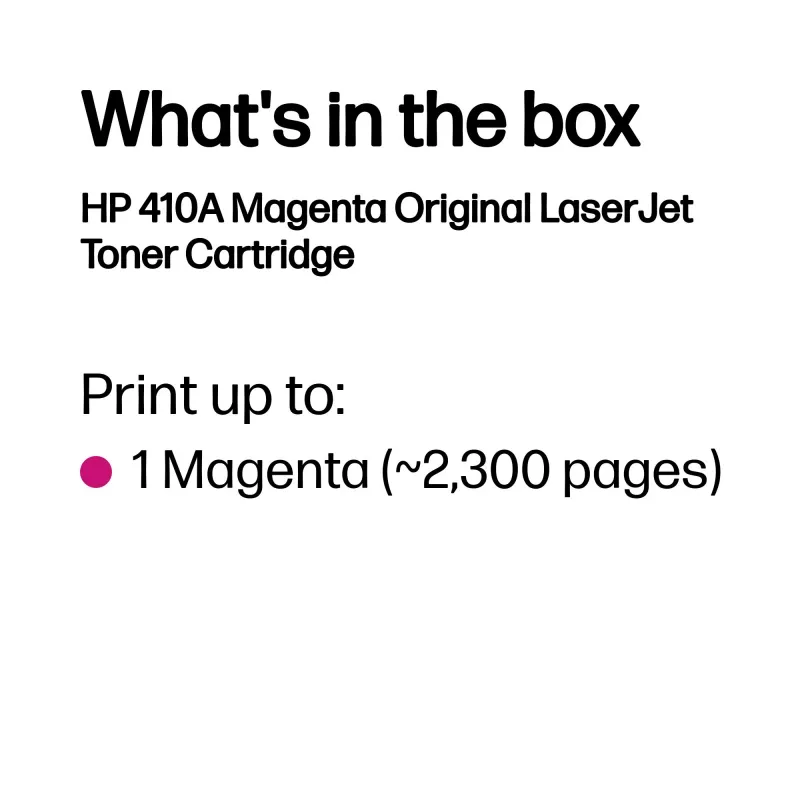 Kasetė HP Magenta 410A CF413A 2300 puslapių