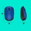Logitech M171 belaidė optinė pelė, RF, 1000 DPI, mėlyna