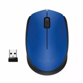 Logitech M171 belaidė optinė pelė, RF, 1000 DPI, mėlyna