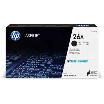 HP 26A Original juodas lazerinio spausdintuvo kasetė, 3100 puslapių, juoda, 1 vnt.