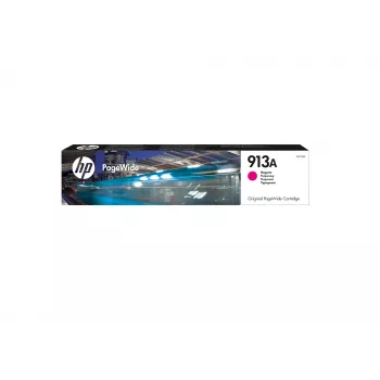 HP 913A Original rašalinė kasetė PageWide, rausvai raudona, 1 vnt., 3000 puslapių