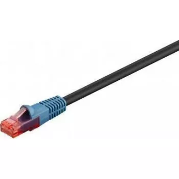Tinklo kabelis GOOBAY Cat6 U/UTP Juodas 60 m su RJ-45 paauksuotais kontaktais