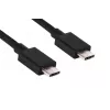 CLUB3D USB Gen2 Type C laidas 4K60Hz, 10Gbps, 100W įkrovimas, 1 m, M/F