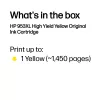 HP 953XL didelės talpos geltona originali kasetė, geltona, 1 vnt., 1450 puslapių