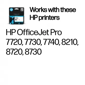Originali HP 953 juoda rašalo kasetė
