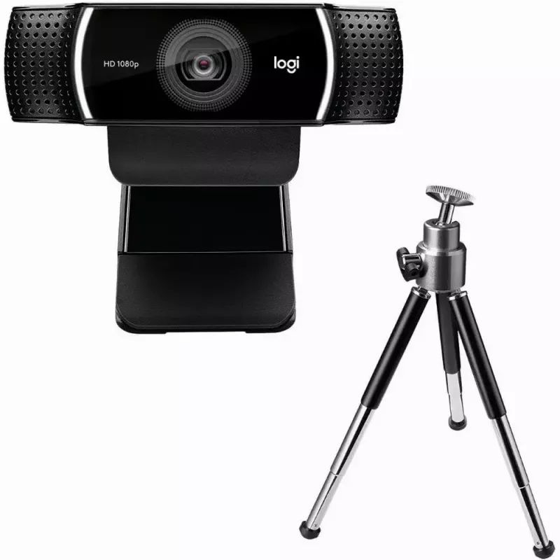 Logitech C922 internetinė kamera, 1920 × 1080 pikselių, USB, juoda