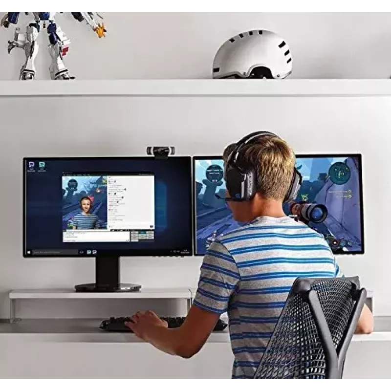 Logitech C922 internetinė kamera, 1920 × 1080 pikselių, USB, juoda