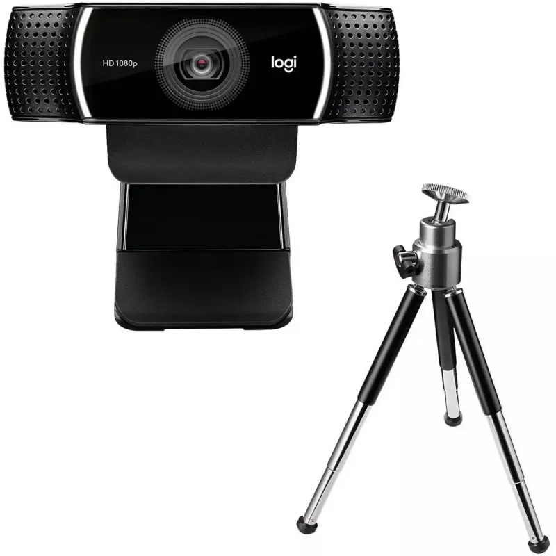 Logitech C922 internetinė kamera, 1920 × 1080 pikselių, USB, juoda