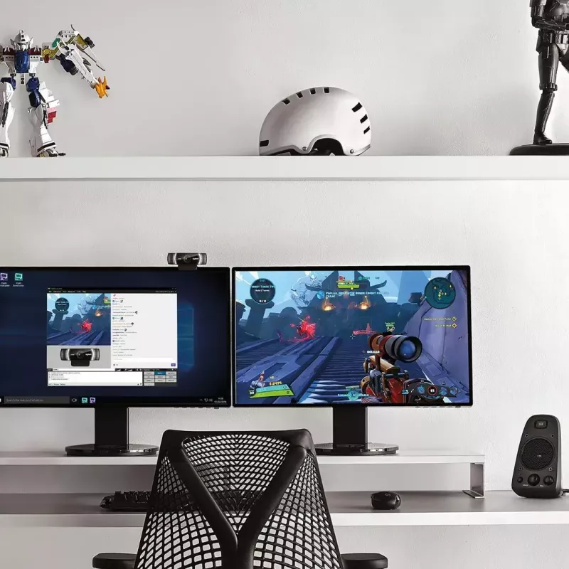 Logitech C922 internetinė kamera, 1920 × 1080 pikselių, USB, juoda