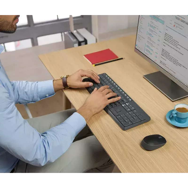 Belaidės klaviatūros ir pelės rinkinys Logitech MK235