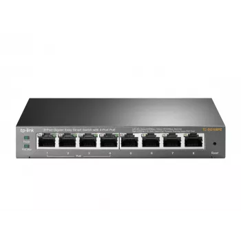 Valdomas jungiklis TP-Link TL-SG108PE 8 prievadų gigabitas su 4 prievadų PoE