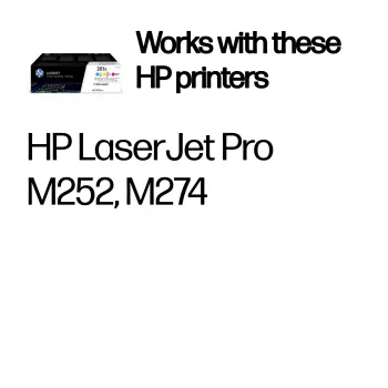 HP 201X 3 vnt. didelės išeigos originalūs LaserJet toneriniai kasetės (žydra/magenta/geltona) su JetIntelligence