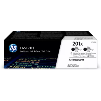 HP 201X 2 vnt. didelės talpos juodas originalus lazerinis kasetės toneris