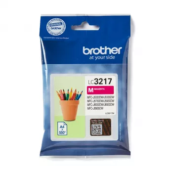 Originali Brother LC3217M rašalo kasetė, purpurinė (magenta), 1 vnt.