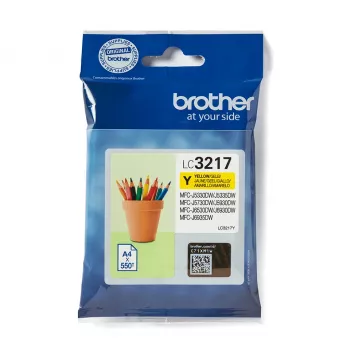 Originalus Brother LC3217Y geltonos spalvos kasetė (1 vnt.)