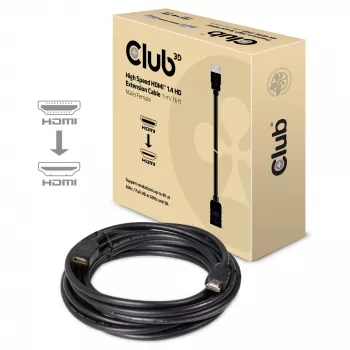 CLUB3D HDMI 1.4 ilginimo laidas 5 m (vyriškas/moteriškas)