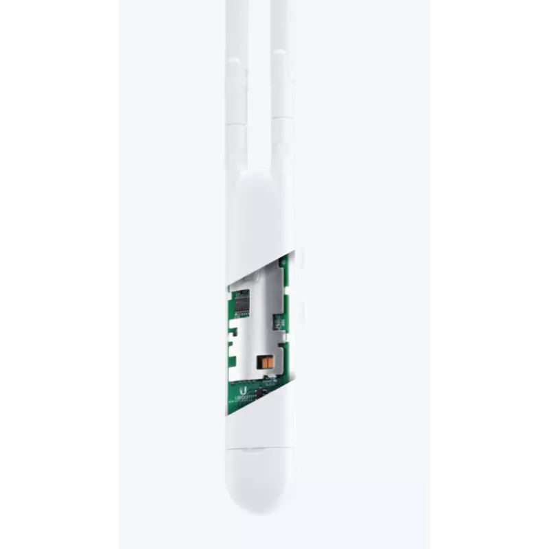 Prieigos taškas UBIQUITI Unifi AC Mesh UAP‑AC‑M — dviejų juostų 2,4/5 GHz, 1167 Mbit/s, PoE, lauko/patalpų, baltas