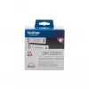 Brother DK-22251 juosta etiketėms spausdinti, juoda ir raudona ant balto fono