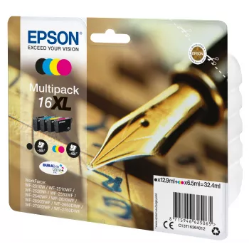Epson 16XL DURABrite Ultra rašalo rinkinys 4 spalvoms (juoda, žydra, rausvai raudona, geltona)