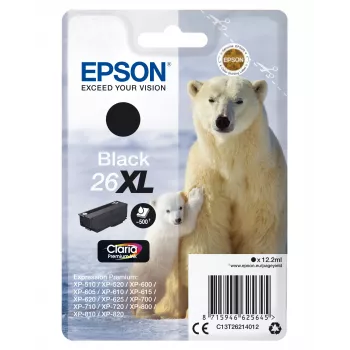 Kasetė Epson 26XL Juoda 500 puslapių Rašalas C13T26214012