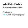 HP GT52 Cyan Original rašalo buteliukas