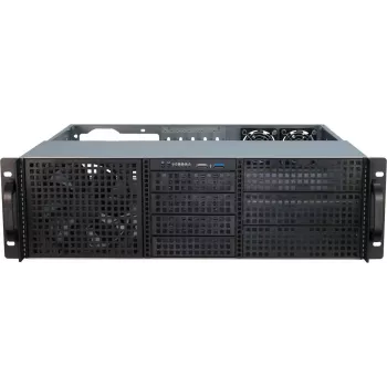 Serverinis korpusas Inter-Tech 3U-30240 Rack Juodas