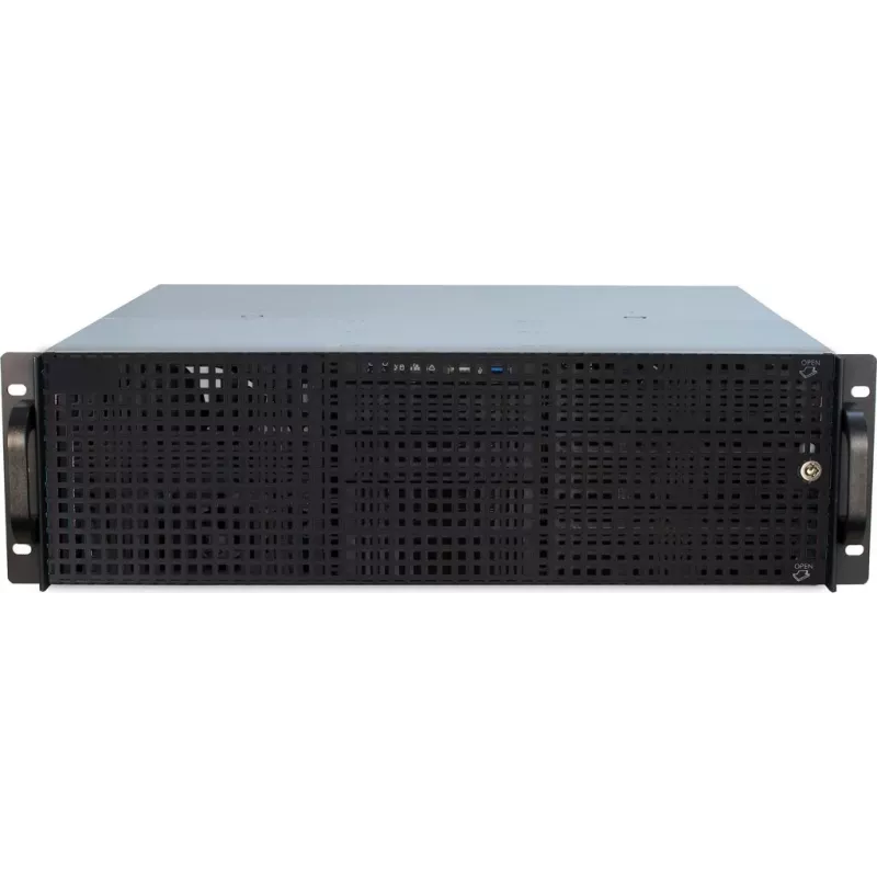 Serverinis korpusas Inter-Tech 3U-30240 Rack Juodas