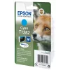 Epson Fox Singlepack Cyan T1282 DURABrite Ultra rašalas, žydra, 3,5 ml, 1 vnt., 260 puslapių