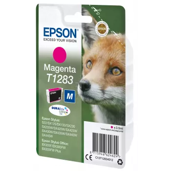 Epson Fox T1283 DURABrite Ultra rašalas, purpurinis, pigmentinis, 3,5 ml, 1 vnt., 160 puslapių