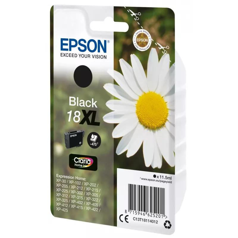 Epson Daisy Singlepack Black 18XL Claria Home