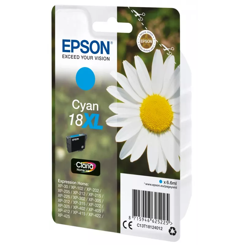 Epson Daisy Singlepack Cyan 18XL Claria Home – originalus rašalo kasetė
